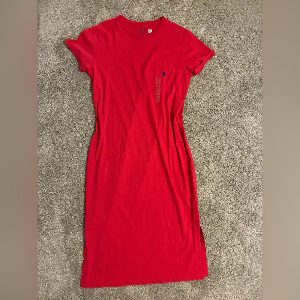 NWT Ralph Lauren Red Casual Dress